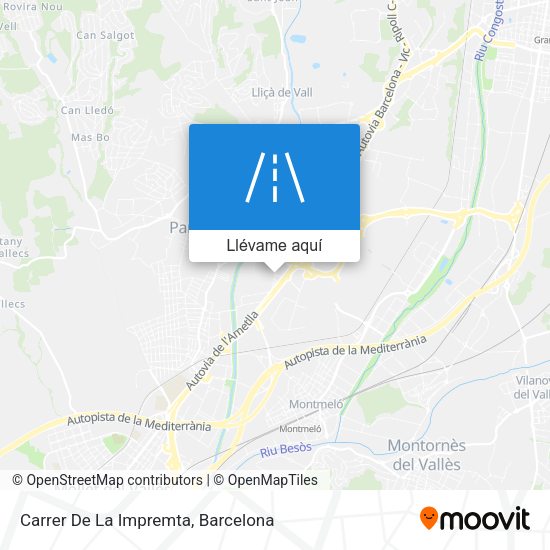 Mapa Carrer De La Impremta