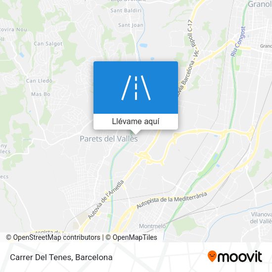 Mapa Carrer Del Tenes