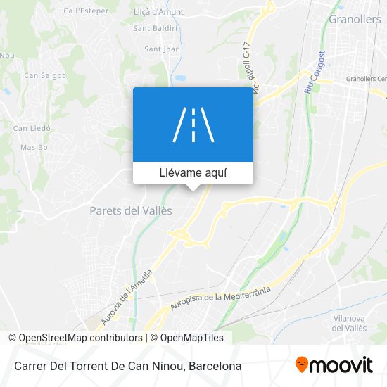 Mapa Carrer Del Torrent De Can Ninou