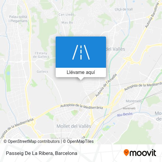 Mapa Passeig De La Ribera