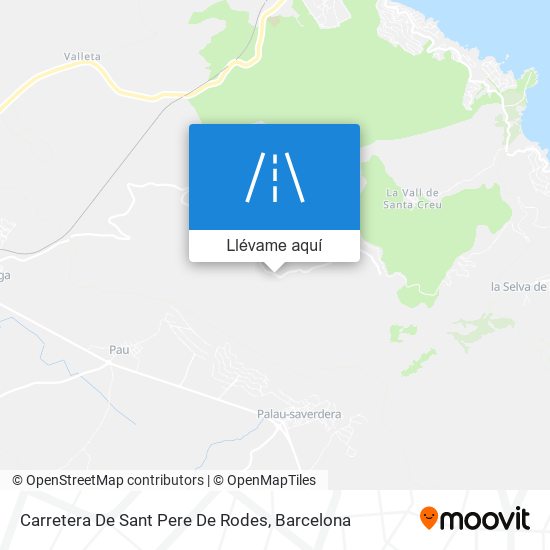 Mapa Carretera De Sant Pere De Rodes