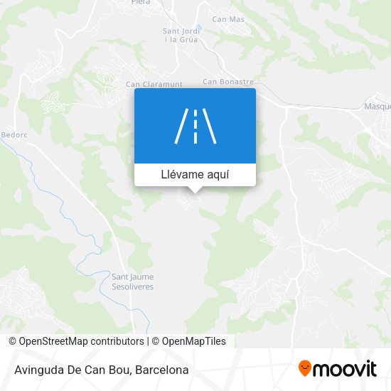 Mapa Avinguda De Can Bou