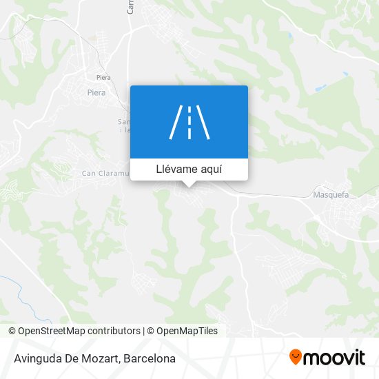 Mapa Avinguda De Mozart