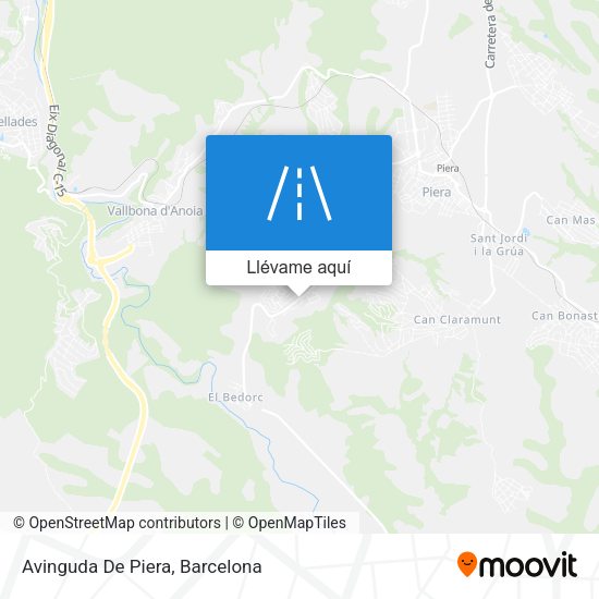 Mapa Avinguda De Piera