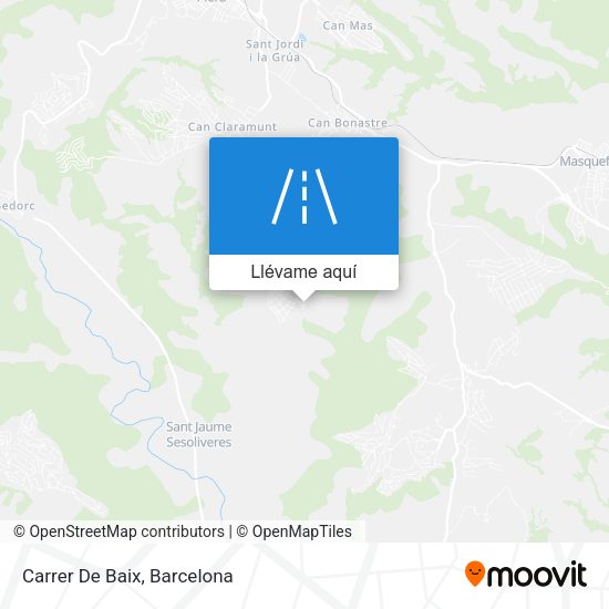 Mapa Carrer De Baix