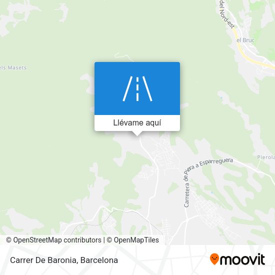 Mapa Carrer De Baronia
