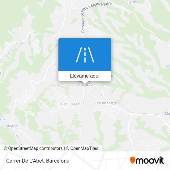Mapa Carrer De L'Abet