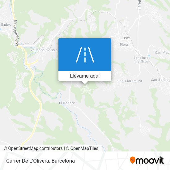 Mapa Carrer De L'Olivera
