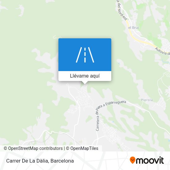 Mapa Carrer De La Dàlia