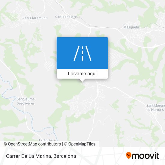 Mapa Carrer De La Marina