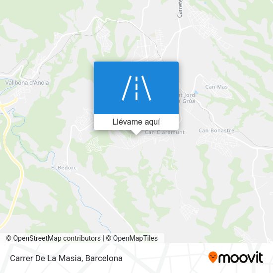 Mapa Carrer De La Masia