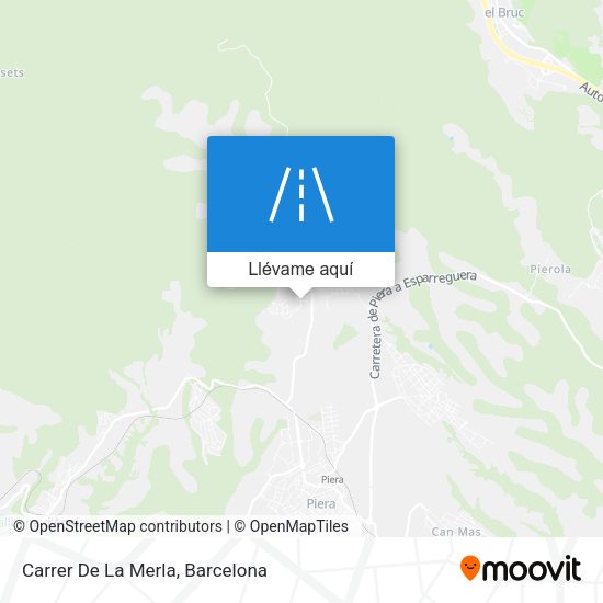 Mapa Carrer De La Merla