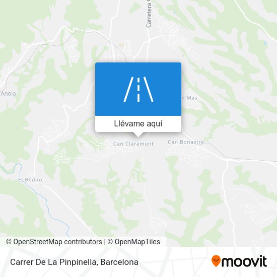Mapa Carrer De La Pinpinella