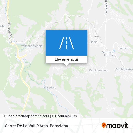 Mapa Carrer De La Vall D'Aran