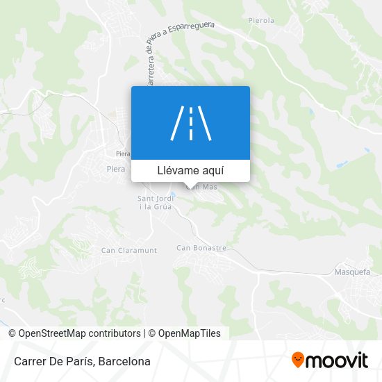 Mapa Carrer De París