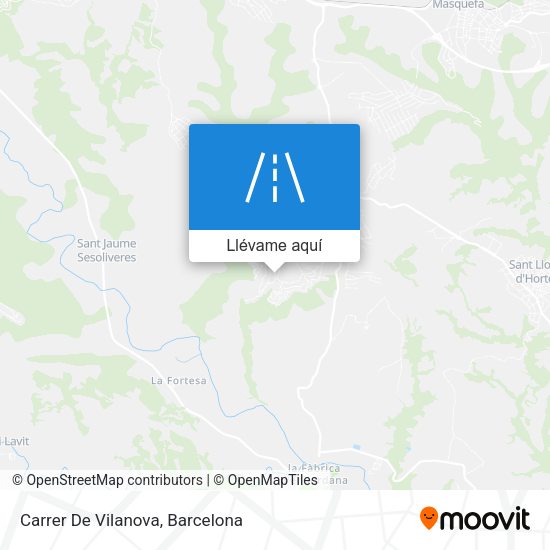 Mapa Carrer De Vilanova