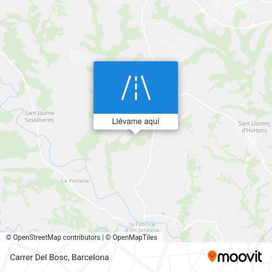 Mapa Carrer Del Bosc