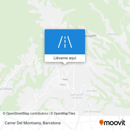 Mapa Carrer Del Montseny