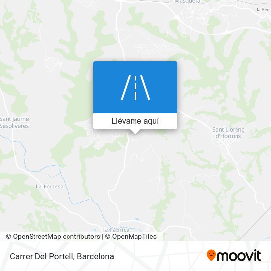 Mapa Carrer Del Portell