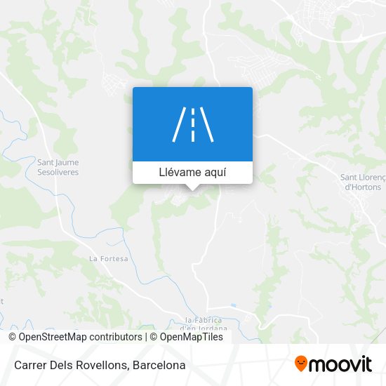 Mapa Carrer Dels Rovellons