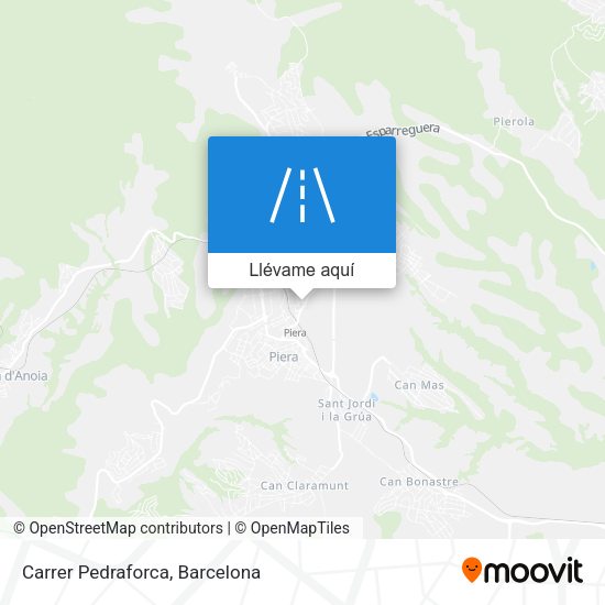 Mapa Carrer Pedraforca