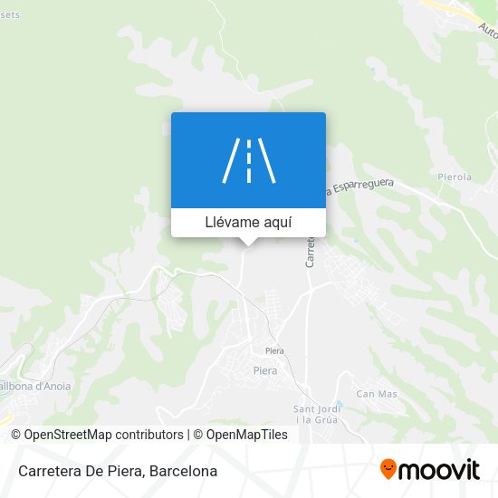 Mapa Carretera De Piera