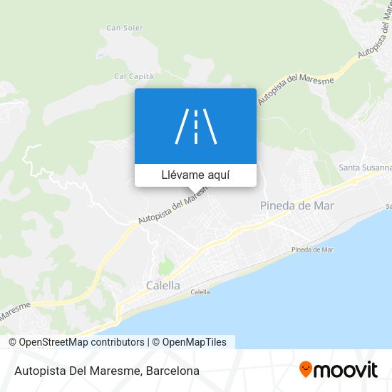 Mapa Autopista Del Maresme