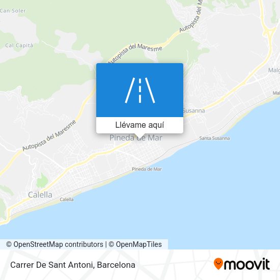 Mapa Carrer De Sant Antoni