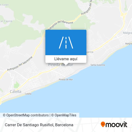 Mapa Carrer De Santiago Rusiñol