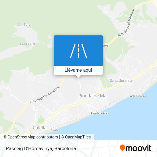 Mapa Passeig D'Horsavinyà