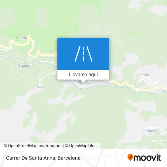 Mapa Carrer De Santa Anna