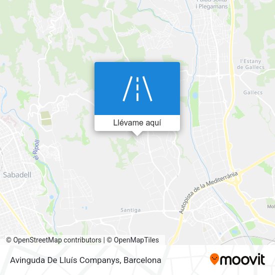 Mapa Avinguda De Lluís Companys