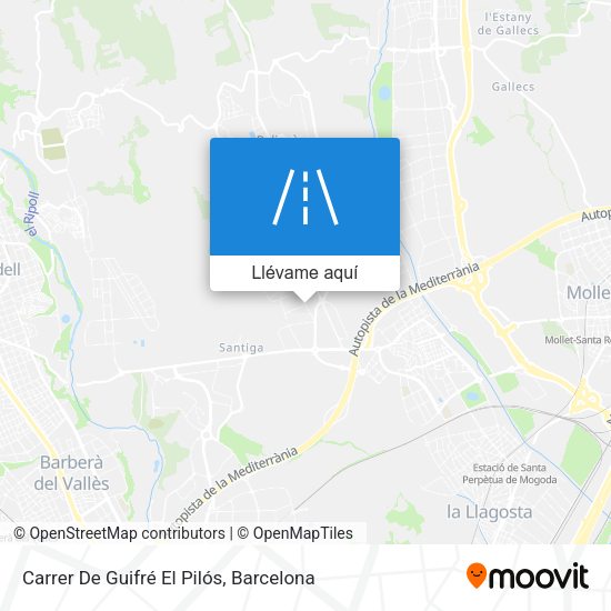 Mapa Carrer De Guifré El Pilós