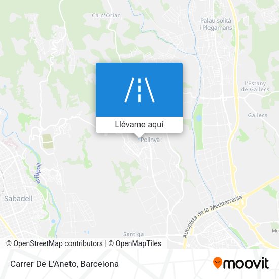 Mapa Carrer De L'Aneto