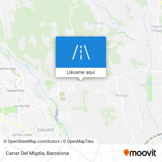 Mapa Carrer Del Migdia