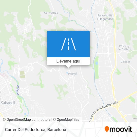 Mapa Carrer Del Pedraforca