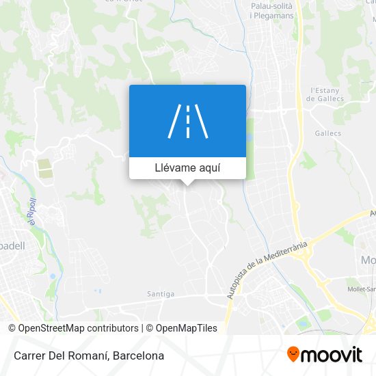 Mapa Carrer Del Romaní
