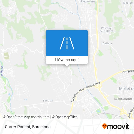 Mapa Carrer Ponent