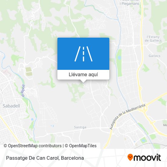 Mapa Passatge De Can Carol