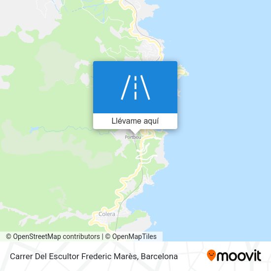 Mapa Carrer Del Escultor Frederic Marès