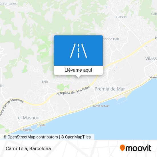 Mapa Camí Teià