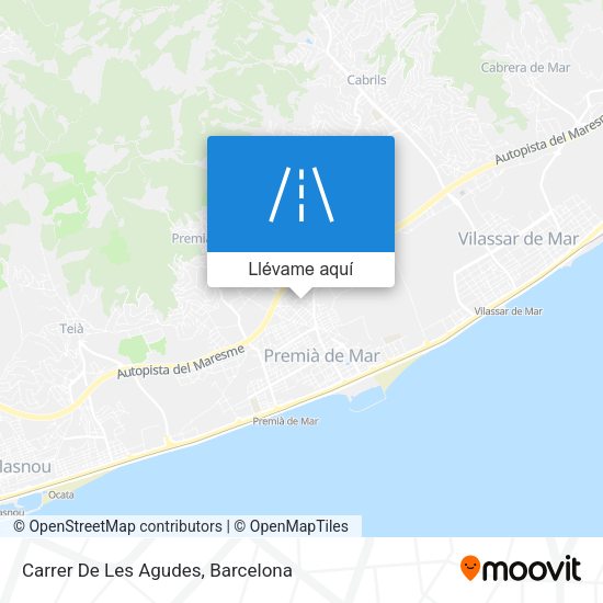 Mapa Carrer De Les Agudes