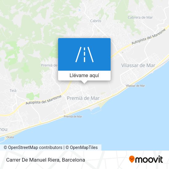 Mapa Carrer De Manuel Riera