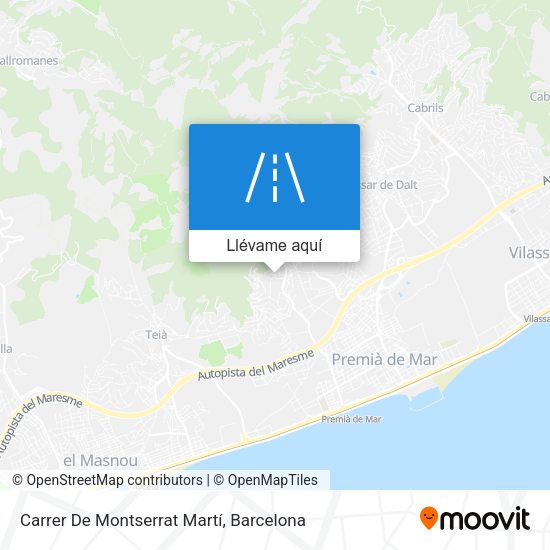 Mapa Carrer De Montserrat Martí
