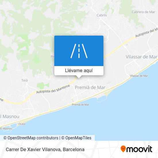 Mapa Carrer De Xavier Vilanova