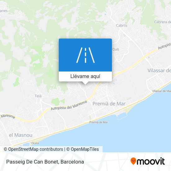 Mapa Passeig De Can Bonet