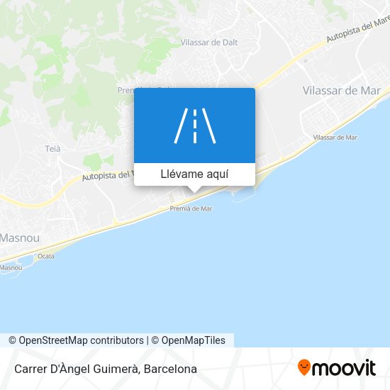 Mapa Carrer D'Àngel Guimerà