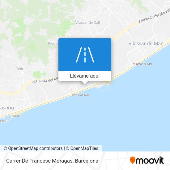 Mapa Carrer De Francesc Moragas