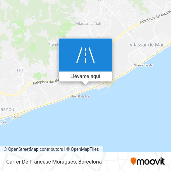 Mapa Carrer De Francesc Moragues