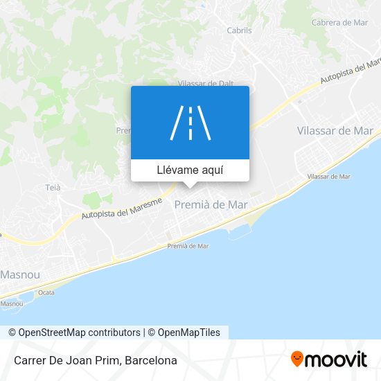 Mapa Carrer De Joan Prim